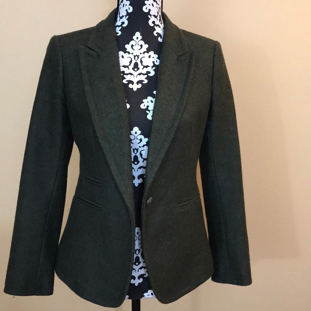 Loft Green Wool Blazer
